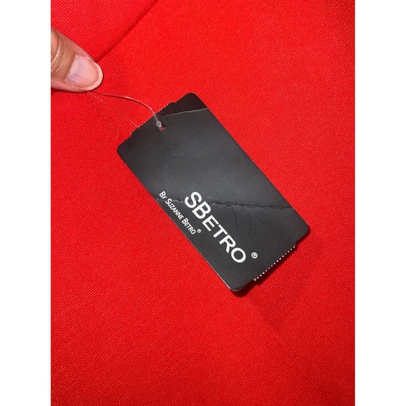 NWT Sbetro Women's Red Wide Leg Dress Pants Size Small - Picture 3 of 6